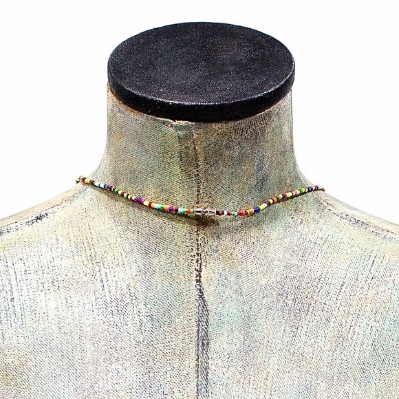 VTG 80's Mexican Fiesta Ceramic Fish Necklace - Picture 3 of 3